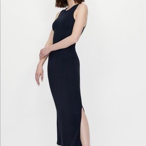 Side slit Forever 21 black dress size S